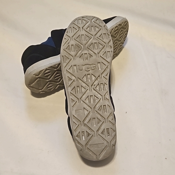 UGG Mens Hanz Blue Suede Slippers Size 10 - Picture 11 of 13